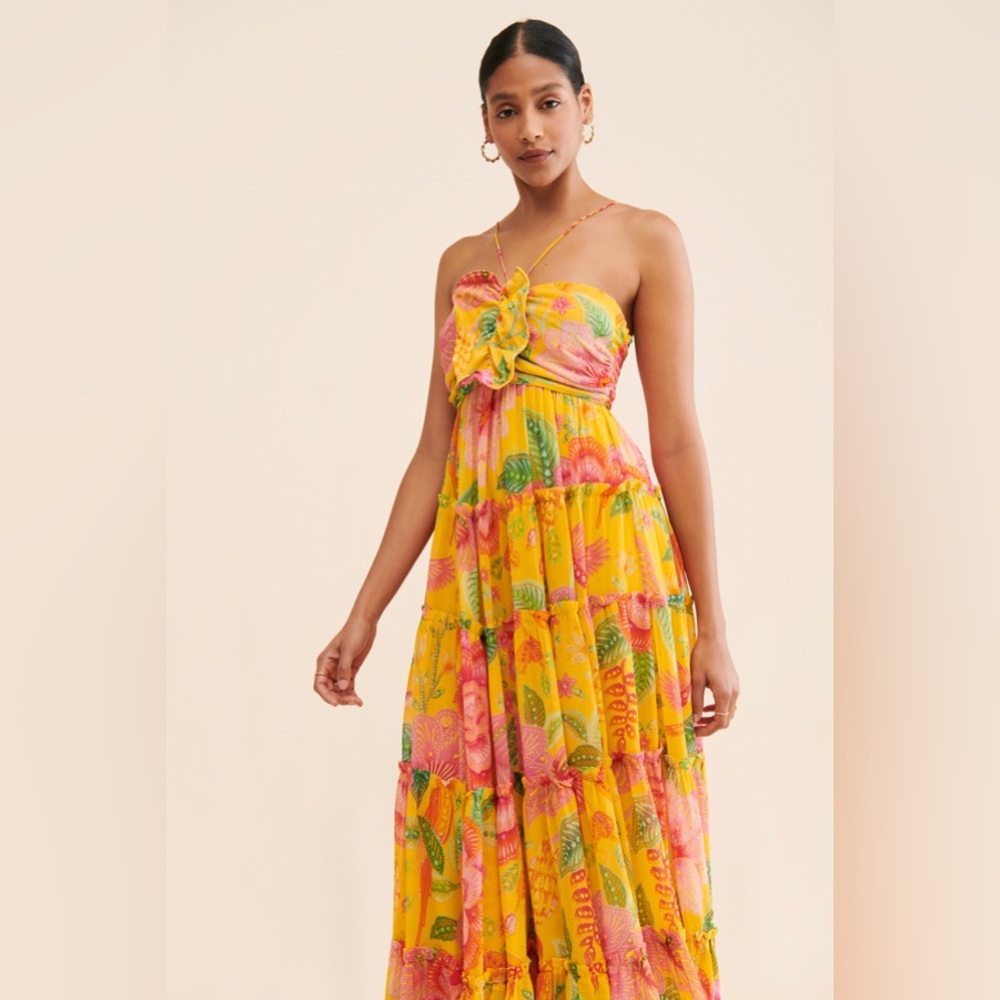 Farm Rio Macaw Bloom Maxi Dress